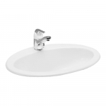 Praustuvas Laufen INDOVA 610x480x12 mm, įleidžiamas iš viršaus, su 1 anga maišytuvui viduryje 